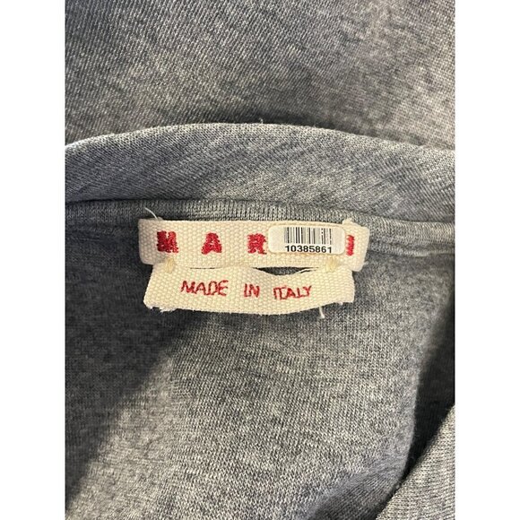 Marni Sideswept Hem Dress Grey Womens Size IT 44 US 8 - Picture 9 of 14